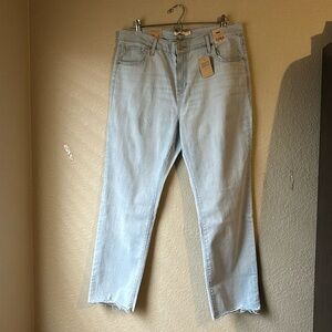 New Levi’s Jeans 724 High Rise Slim Straight Denim Blue Jeans Women’s 16W